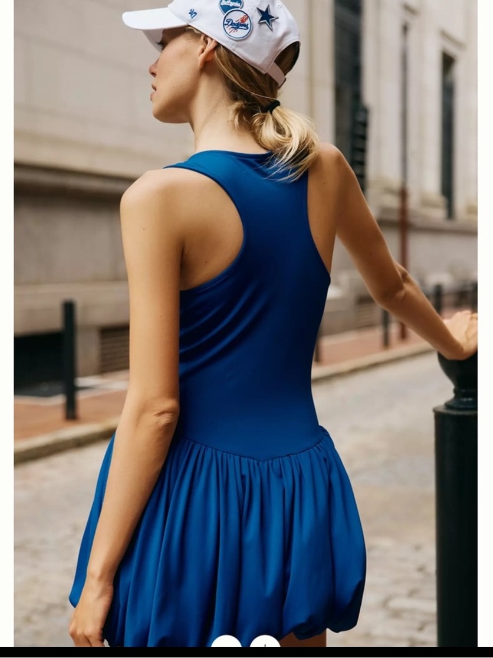 Daily Practice Bubble-Hem Mini Dress